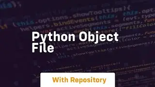 python object file