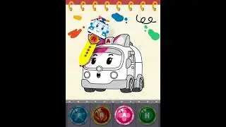 Let's Paint The Rescue Team! #robocarpoli #shorts