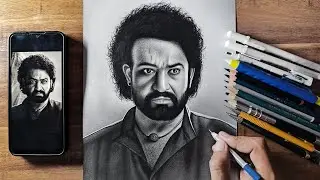 Drawing Jr NTR | Devara Movie | Time-lapse