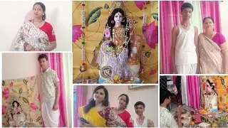 #bengalivlog🙏 Happy basant panchami 🙏 এই বছর আমার ছেলে সরস্বতী মায়ের পুজো করল।#basantpanchami#vlog 