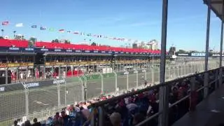 2015 Formula 1 Australian Grand Prix - Practice 2 - Pit Straight Sound