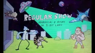 Regular Show Mordecai & Rigby In 8-Bit Land SoundTrack Opening Cinematic - HD