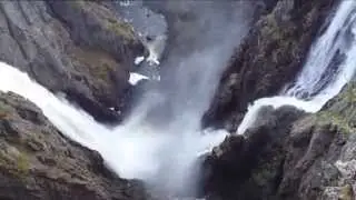 travel around Voringfoss Waterfall, norway2014