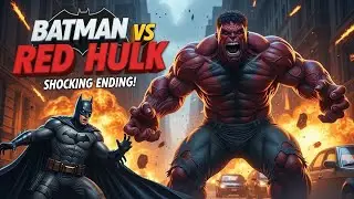 Batman VS Red Hulk: The Ultimate Gotham Showdown! 🦇🔥
