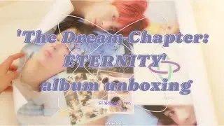 🌌asmr unboxing txt's 'the dream chapter: eternity' starboard version ~ full album flip through✨