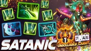 Satanic Medusa Top 1 Unkillable Carry - Dota 2 Pro Gameplay [Watch & Learn]