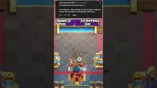 Evo Goblin Barrel vs 1 Elixir💜 (on the King Tower) #clashroyale