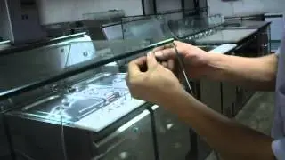 How to Install the Glass Shelf for Salad Counter Chiller?