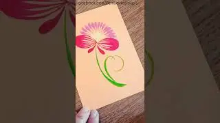 Як малювати ажурну квітку | How to paint openwork flower #ukraineart #satisfying #idea #flowerart
