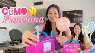 Review🔥🔥maquina eléctrica para inflar globos/Como funciona ?🥳Te enseño 🤑tips para usarla🎈