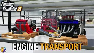 SHIPPING ENGINES TO WAREHOUSE IN FS19 (Transportation Pack) FARMING SIMULATOR 19