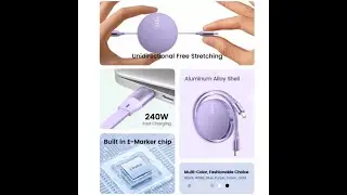 New Cool Tech Feature Tangle Free USB Charging Cable
