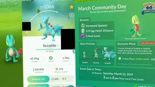 Pokemon Go Treecko Community Day Gameplay
