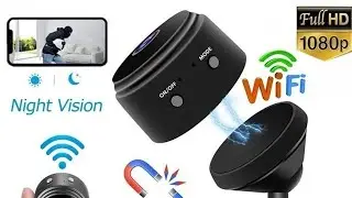 (Tamil) Wifi Wireless 1080p HD Spy Hidden Mini Magnet Camera  Built-in Battery Night Vision