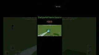 End portal frame beacon in minecraft pocket edition | #minecraftshorts