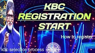 KBC 2024 REGISTRATION START..HOW TO REGISTER? 🤑