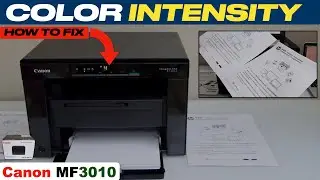 Canon Imageclass MF3010 Increase Black Colour Intensity, Fix Black Colour Problem !