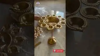Elegant Diya Urli with Stand for Diwali 🪔 👌 Decor for Floating Flowers & Candles - Amazon Buy #Diya