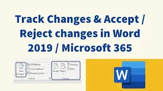 How to track changes in Word 2019