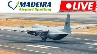 LIVE GUSTY WIND Action at Madeira Island Airport 04.02.2026