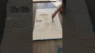 Relaxing to watch and satisfying to make textured art, DIY home decor, modern 3-D wall art