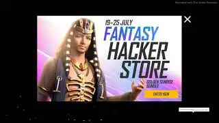 FREE FIRE FANTASY HACKER STORE GOLDEN SUNRISE BUNDLE 19-25 JULY 2021