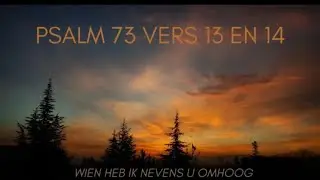 Psalm 73 vers 13 en 14 - Wien heb ik nevens U omhoog