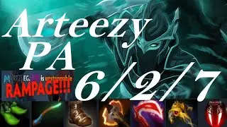 Arteezy Phantom Assassin vs Miracle- Anti-Mage, Cr1t Windranger - counter, powerful mid - dota2