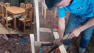 How to make dining table with chair furniture