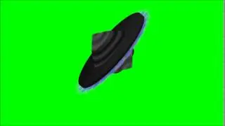 Amazing Green Screen Effects UFO Hovers Then Goes Light Speed HD