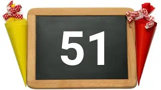 51 to 60, Counting fiftyone to sixty, how to write number, 51 to 60 Number, easy learning, P-124
