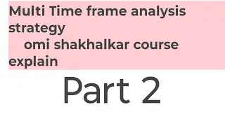 Multi Time frame analysis strategy part 2 omi shakhalkar course by aggressive boom 