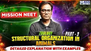 NEET 2026 Zoology | Structural Organization in Animals - 3 Concept With Examples | By Ravindra Sir