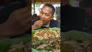 the deliciousness and delicacy of jumbo sago worms which are rich in protein@streetflavor-ai