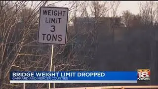 Bridge Weight Limit Dropped - Friday, Jan. 26. 2018 - 11 p.m.