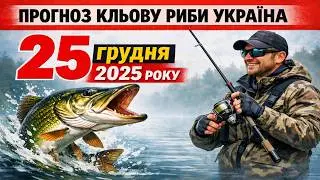 ПРОГНОЗ КЛЬОВА в Україні на 25 грудня 2025 року: Обережно! Зимовий кльов примхливий, але можливий!