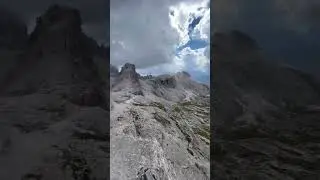 Extreme Italy Mountain Ledge ☠️ would you cross? #shorts