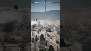 Artillery protects the bridge