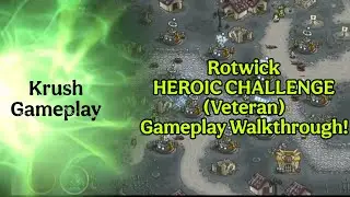Kingdom Rush - Rotwick HEROIC CHALLENGE (Veteran) Gameplay Walkthrough! Free Hero only🏰⚡