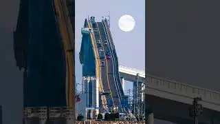 Terrifying #bridge Eshima_Ohashi #bridge #rollercoaster #bridge #shorts Video in (#japan)
