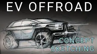 Car Design SPEED SKETCHING - EV Electric Off-Road Concept