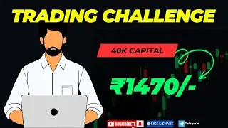 Day 1 of ₹40K Trading Challenge | Intraday Profit & Loss Live Demo 📈🔥