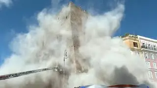Rescue interrupted as second part of Rome medieval tower collapses | AFP