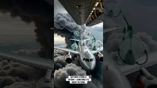 Passenger Plane Shakes in Violent Storm! ✈️⚡#ai