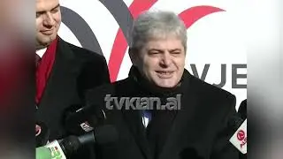 Basha n&euml; Maqedoni, vendos gurin e themelit p&euml;r sheshin &ldquo;Sk&euml;nderbej&rdquo; n&euml; Shkup-(17 Janar 2012)