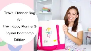 TRAVEL PLANNER BAG FOR THE HAPPY PLANNER&reg; SQUAD BOOTCAMP PREP