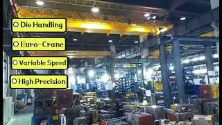 Die and Mould Handling Overhead Crane , Customized Crane with High Precision with Variable Speed