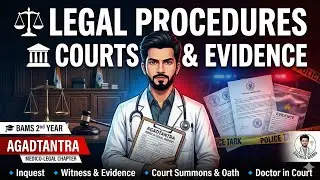 Legal Procedures Explained⚖️ | Agadtantra | Courts, Evidence & Doctor in Court | BAMS 2nd Year NCISM