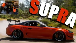 Drifting with Supra!! Forza Horizon 5 - Thrustmaster ts-pc Gameplay