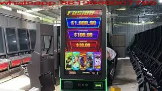 How to play 43 inch slot machines with fusion 5 game from directy factory production